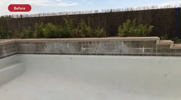 pool tile before